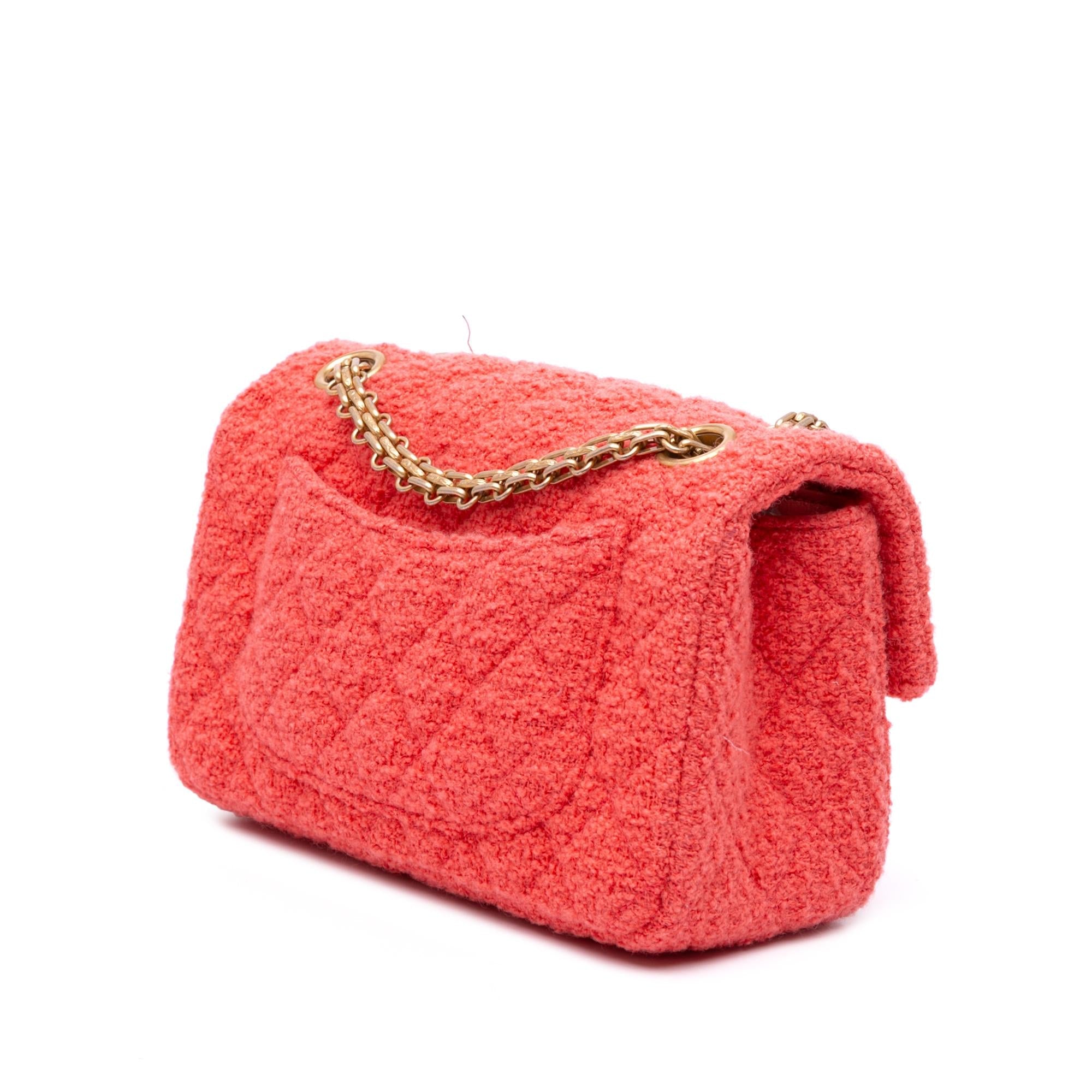 Chanel Reissue 2.55 Quilted Tweed Single Flap 224