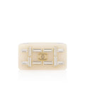 Chanel Resin Crystal Baguette CC Ring - Size 7