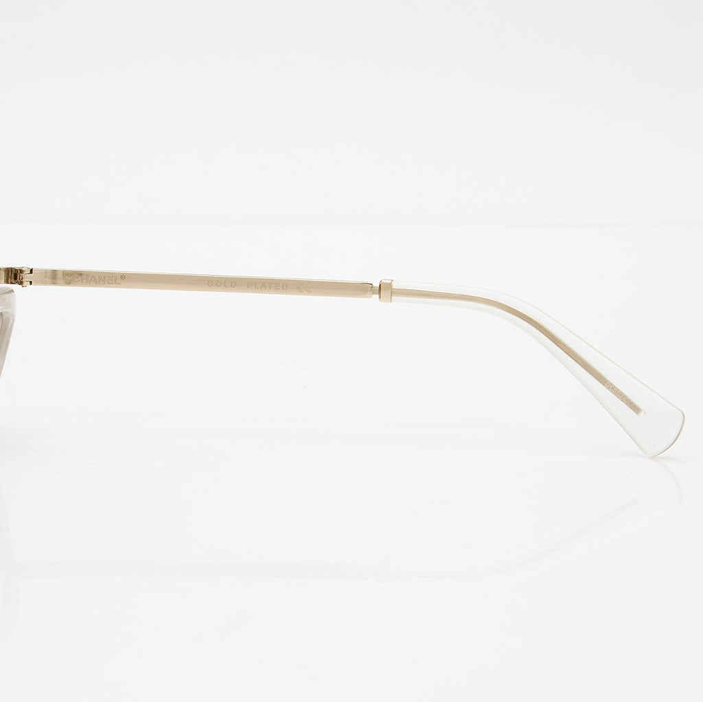 Chanel Rimless Round Sunglasses
