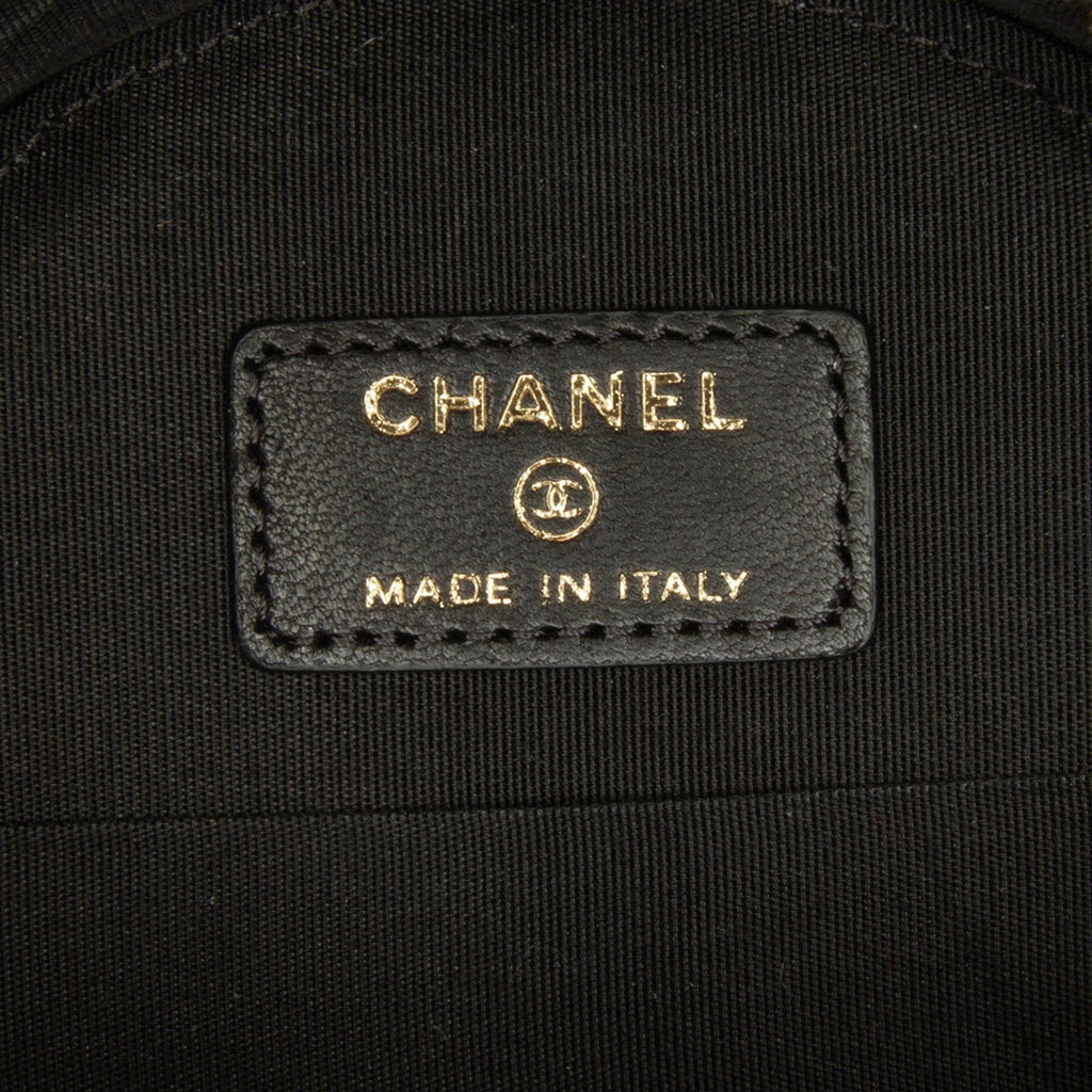 Chanel Round Tweed 19 Clutch with Chain and Lambskin Coin Purse (SHG-QcxD1I)