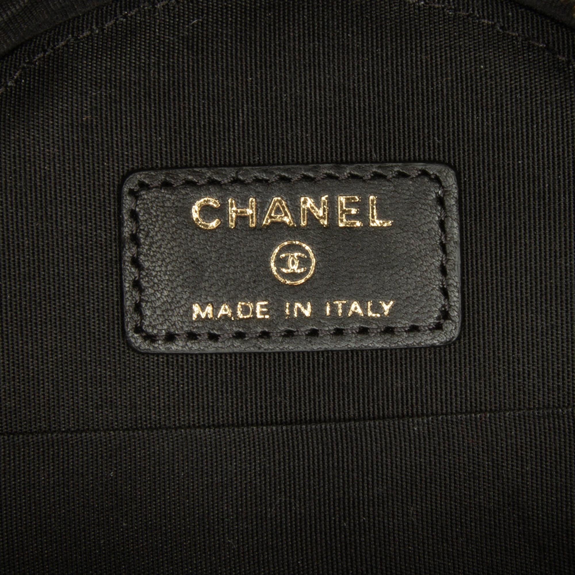 Chanel Round Tweed 19 Clutch with Chain and Lambskin Coin Purse (SHG-QcxD1I)