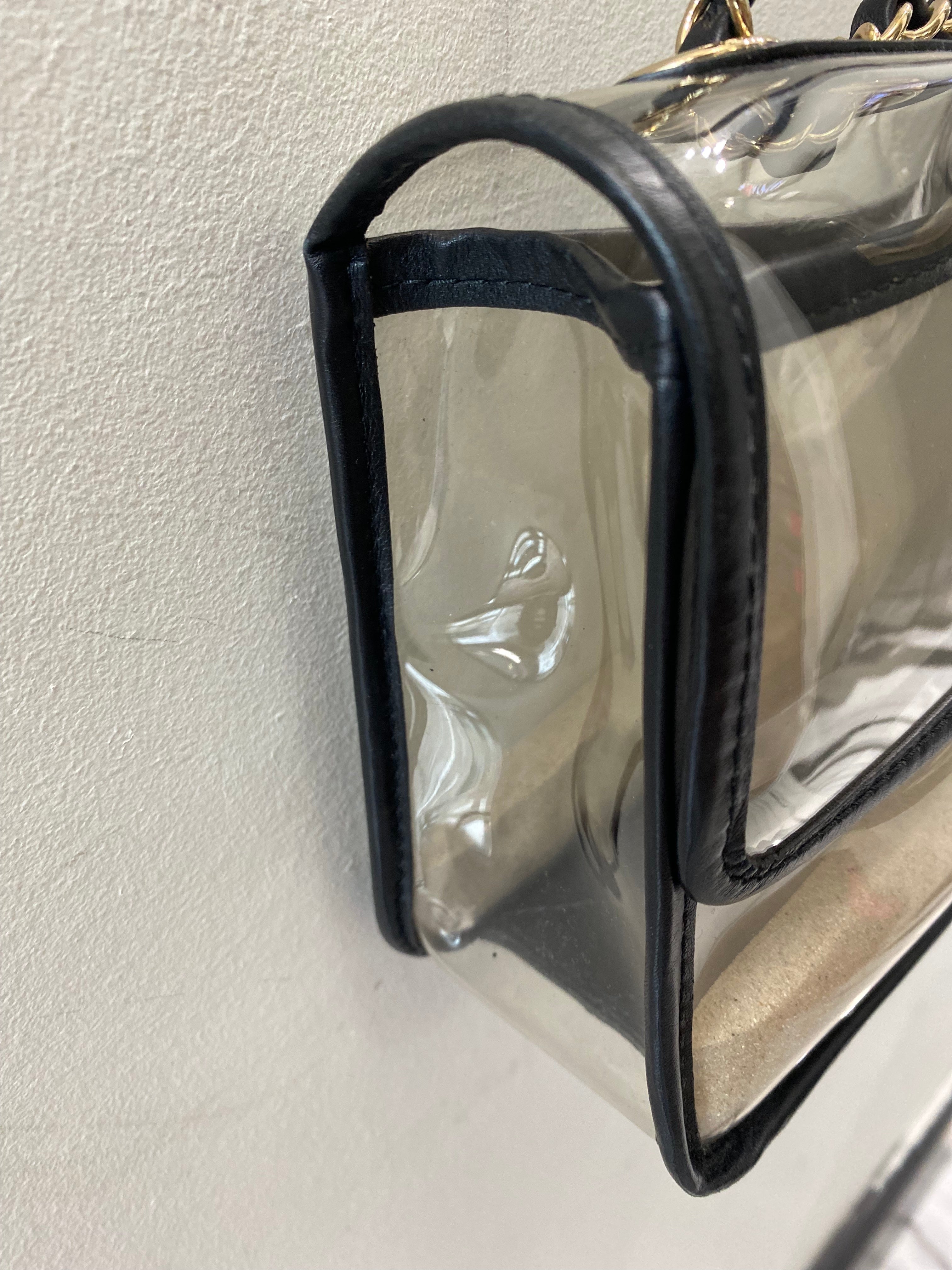 CHANEL SAND BY THE SEA PVC & LAMBSKIN MEDIUM FLAP BAG