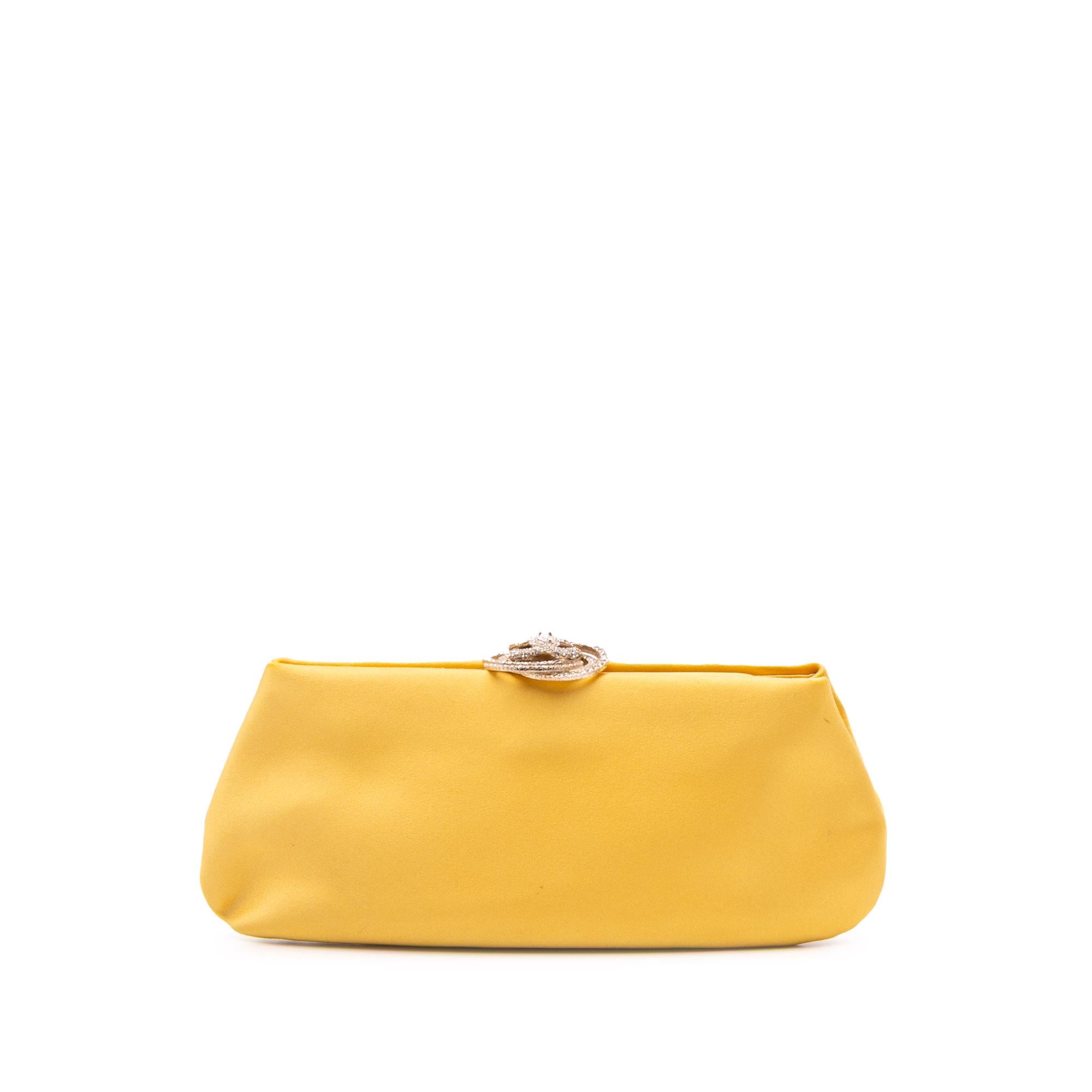 Chanel Satin Crystal Camellia Evening Frame Clutch