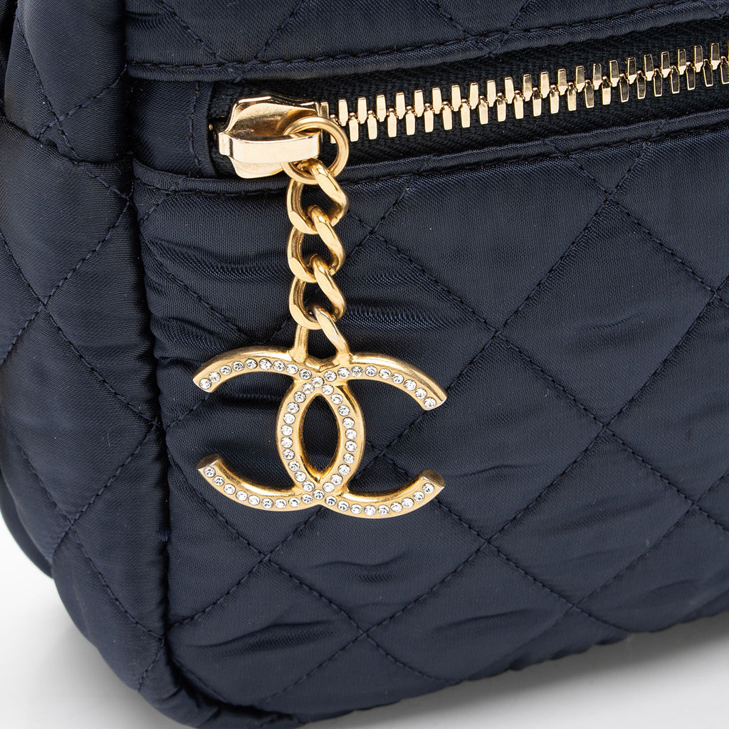 Chanel Satin Crystal Paris-Hamburg Small Camera Bag