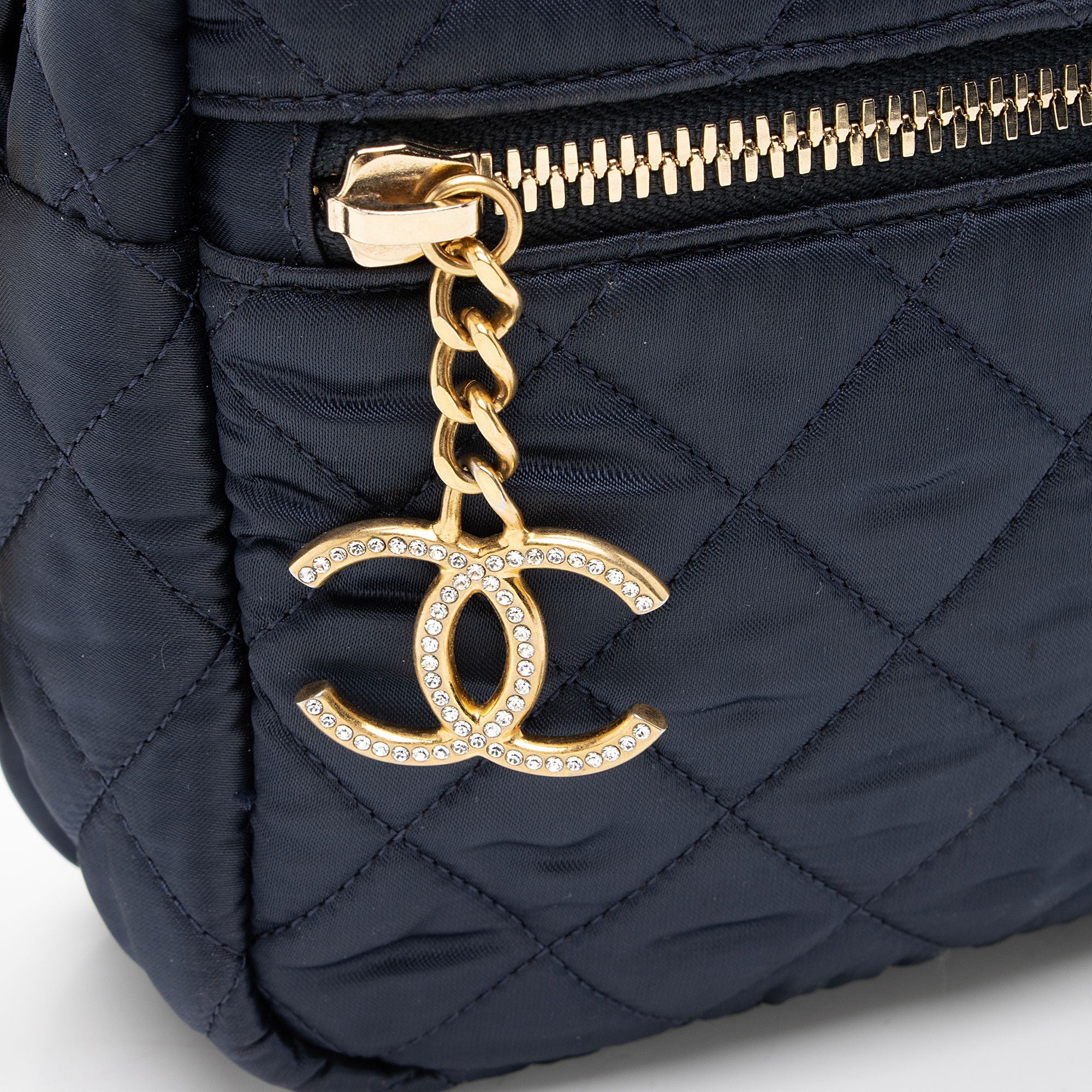 Chanel Satin Crystal Paris-Hamburg Small Camera Bag