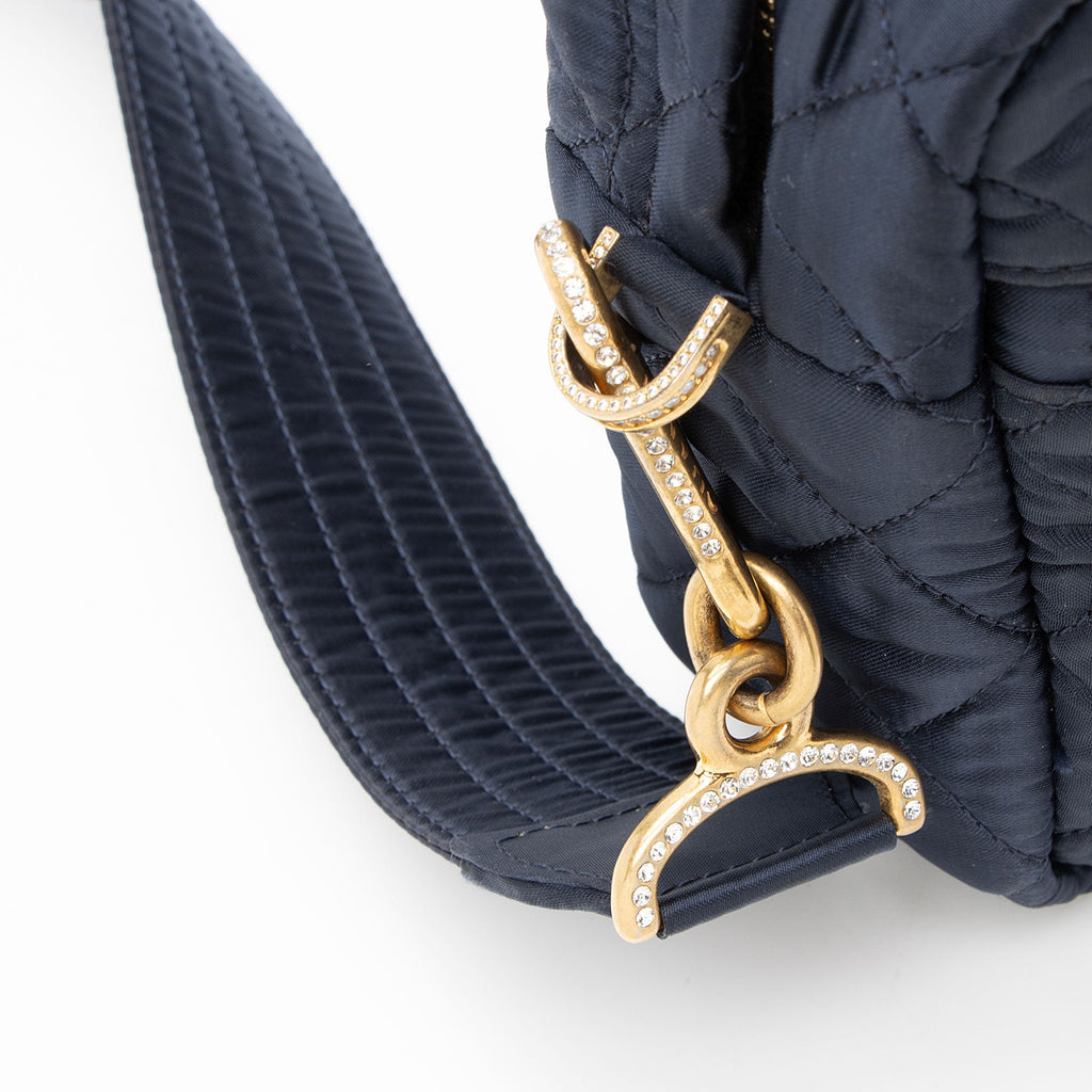 Chanel Satin Crystal Paris-Hamburg Small Camera Bag