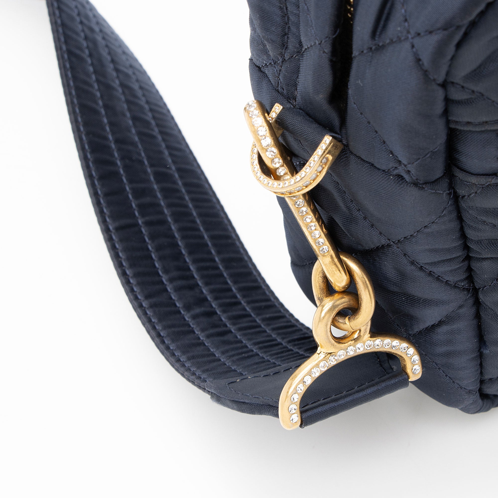 Chanel Satin Crystal Paris-Hamburg Small Camera Bag