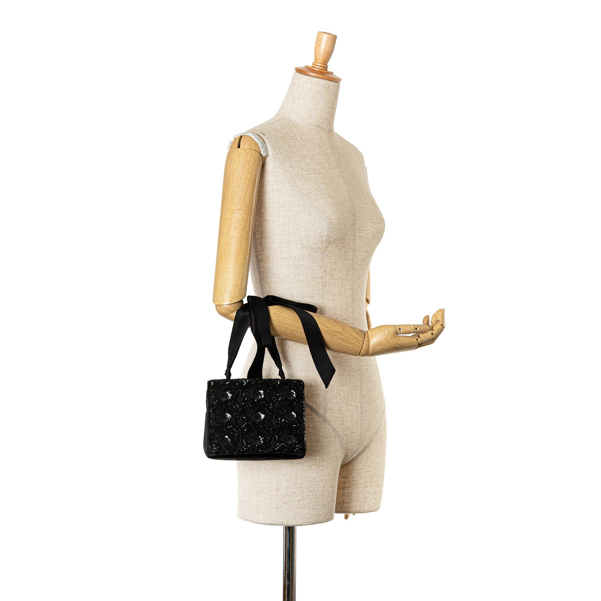 Chanel Satin Sequin Camellia Crossbody