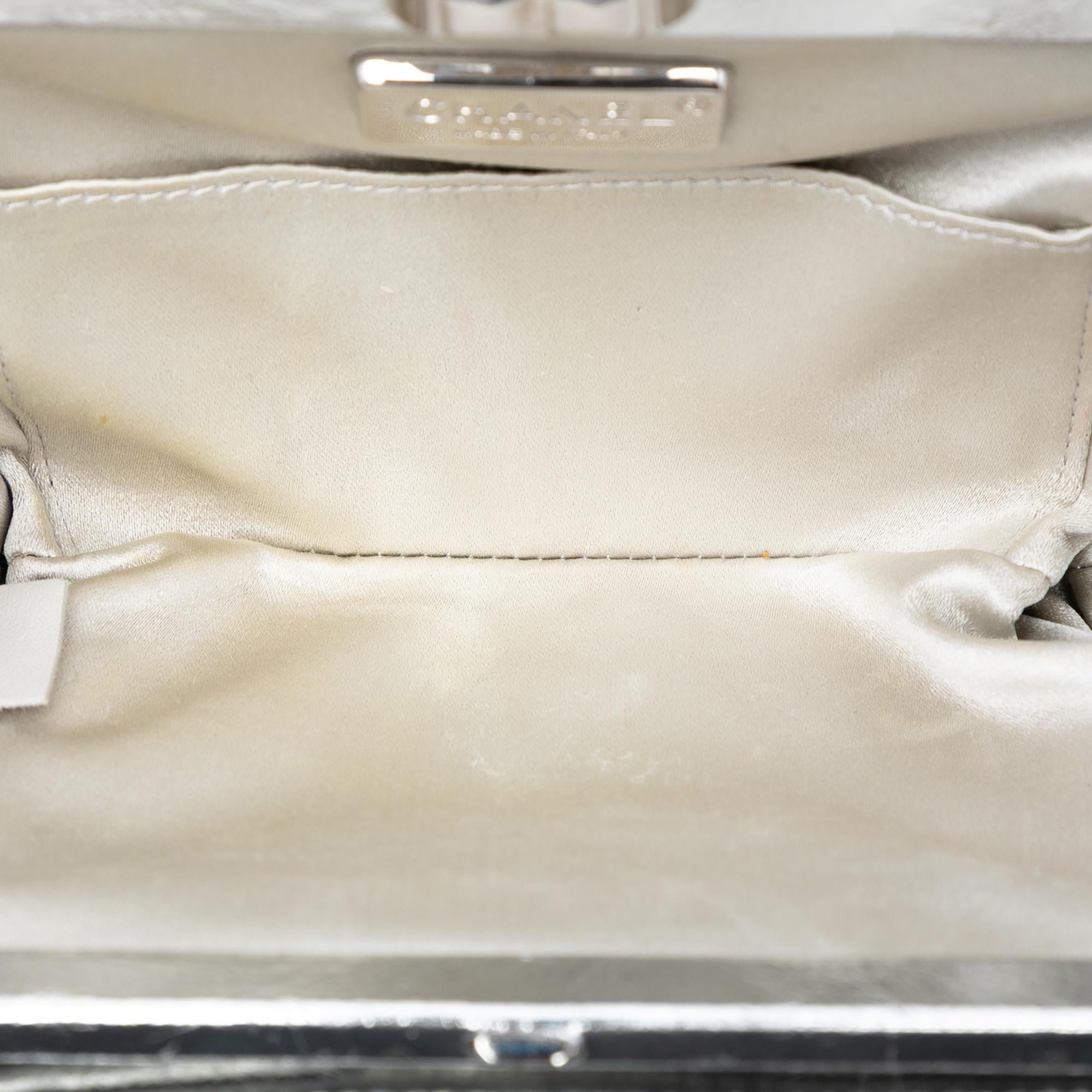 Chanel Satin Sequin Embroidered La Pausa Evening Clutch