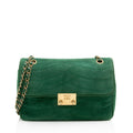 Chanel Scallop Quilted Suede Pagoda Medium Flap Bag (SHF-StVv1m)