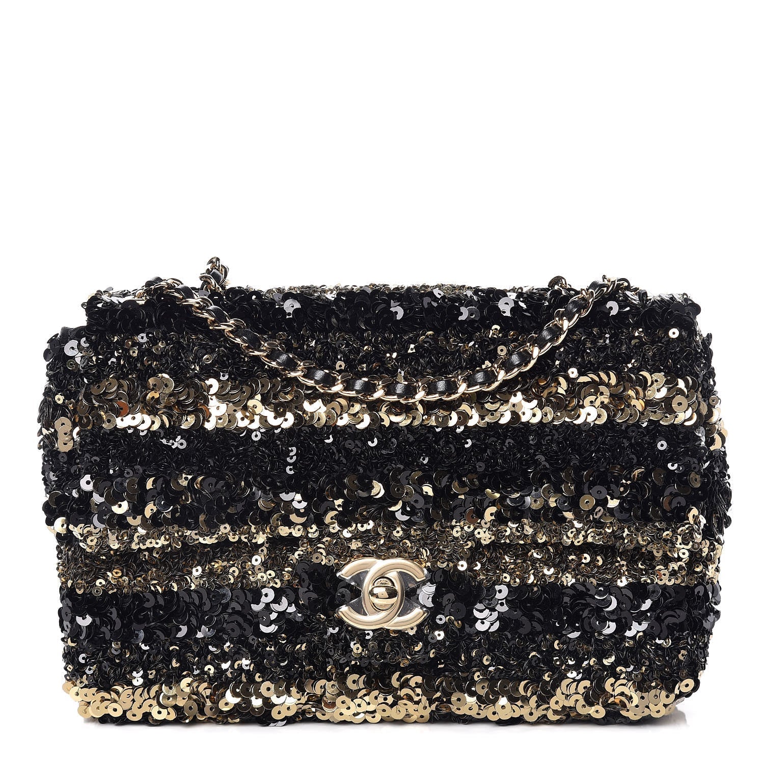 CHANEL Sequin Classic Mini Flap Bag