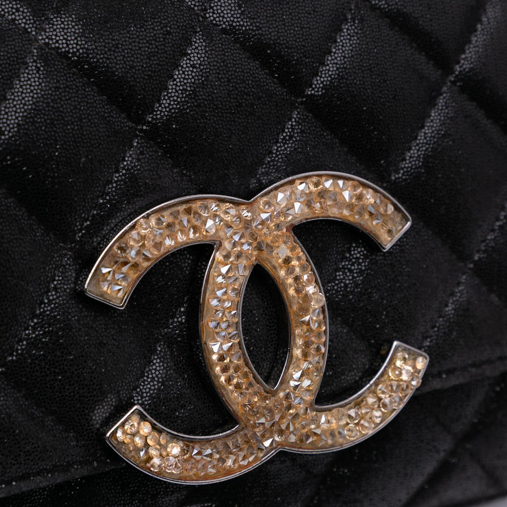 Chanel Sequined Goatskin CC Crystal Wallet On Chain
