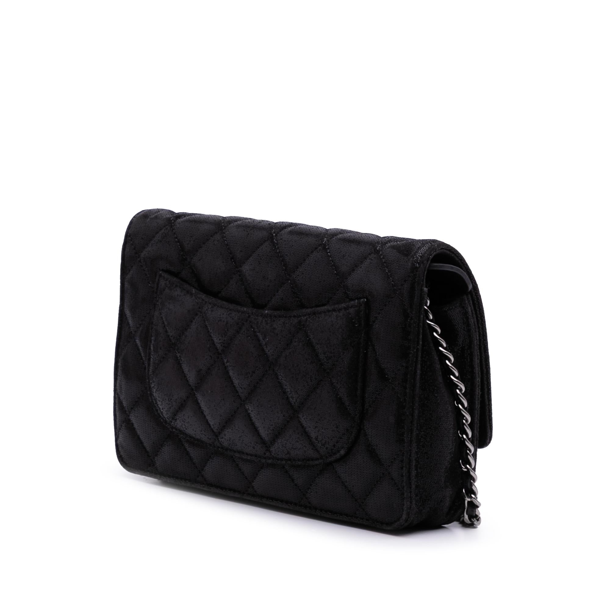 Chanel Sequined Goatskin CC Crystal Wallet On Chain