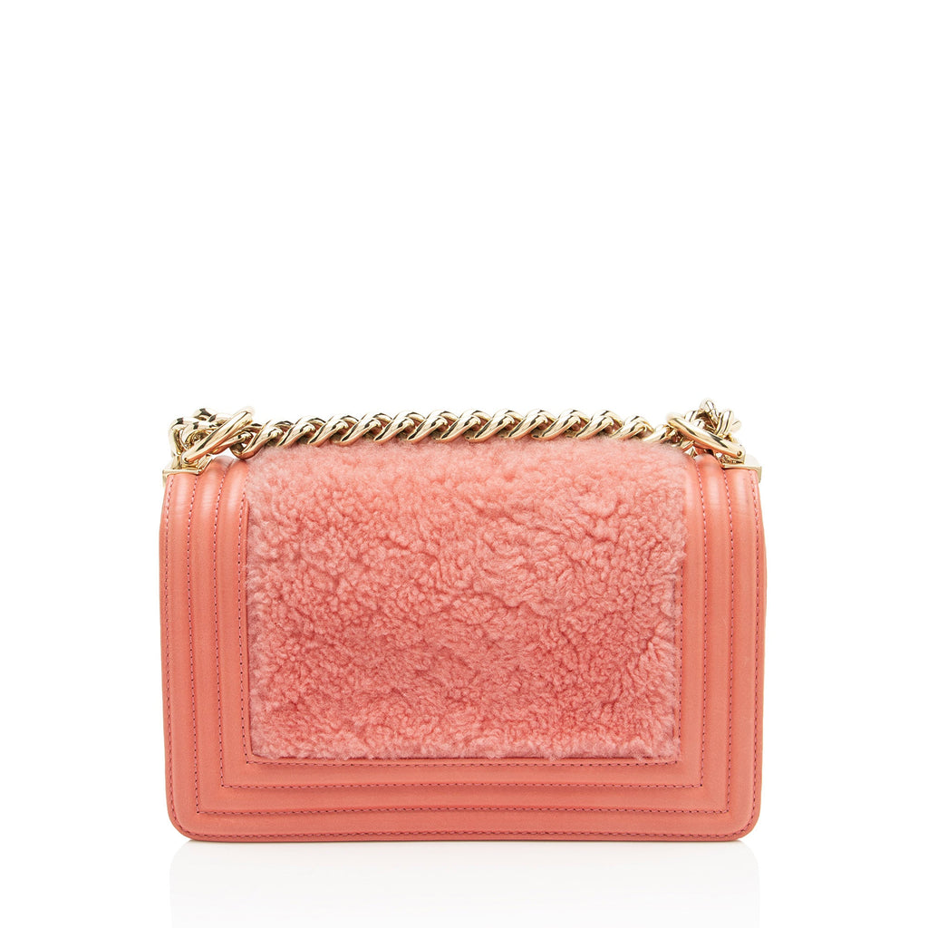 Chanel Shearling Calfskin Small Boy Bag