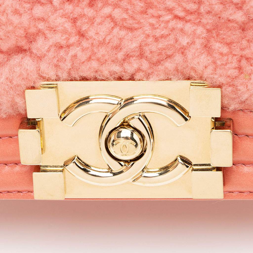 Chanel Shearling Calfskin Small Boy Bag