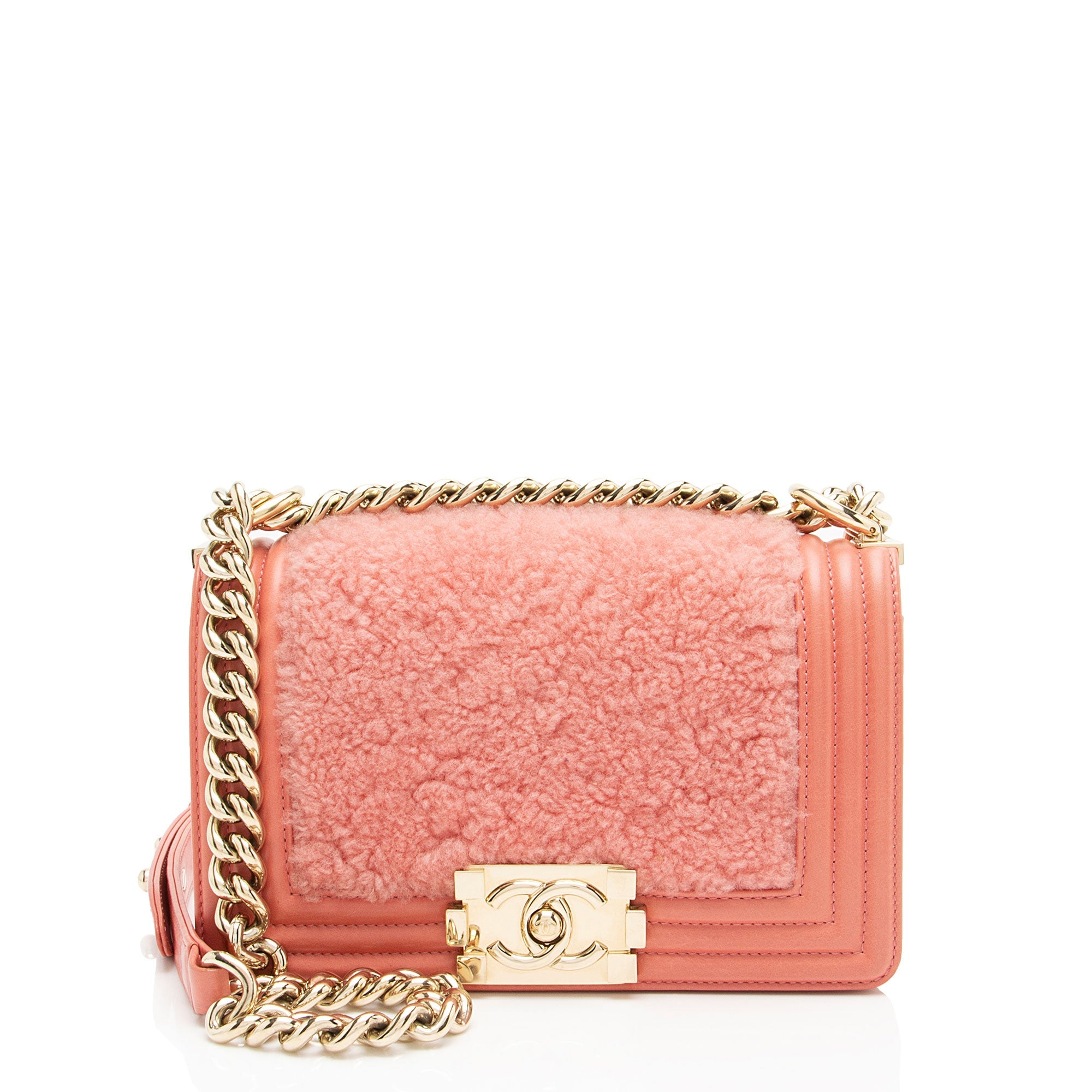 Chanel Shearling Calfskin Small Boy Bag