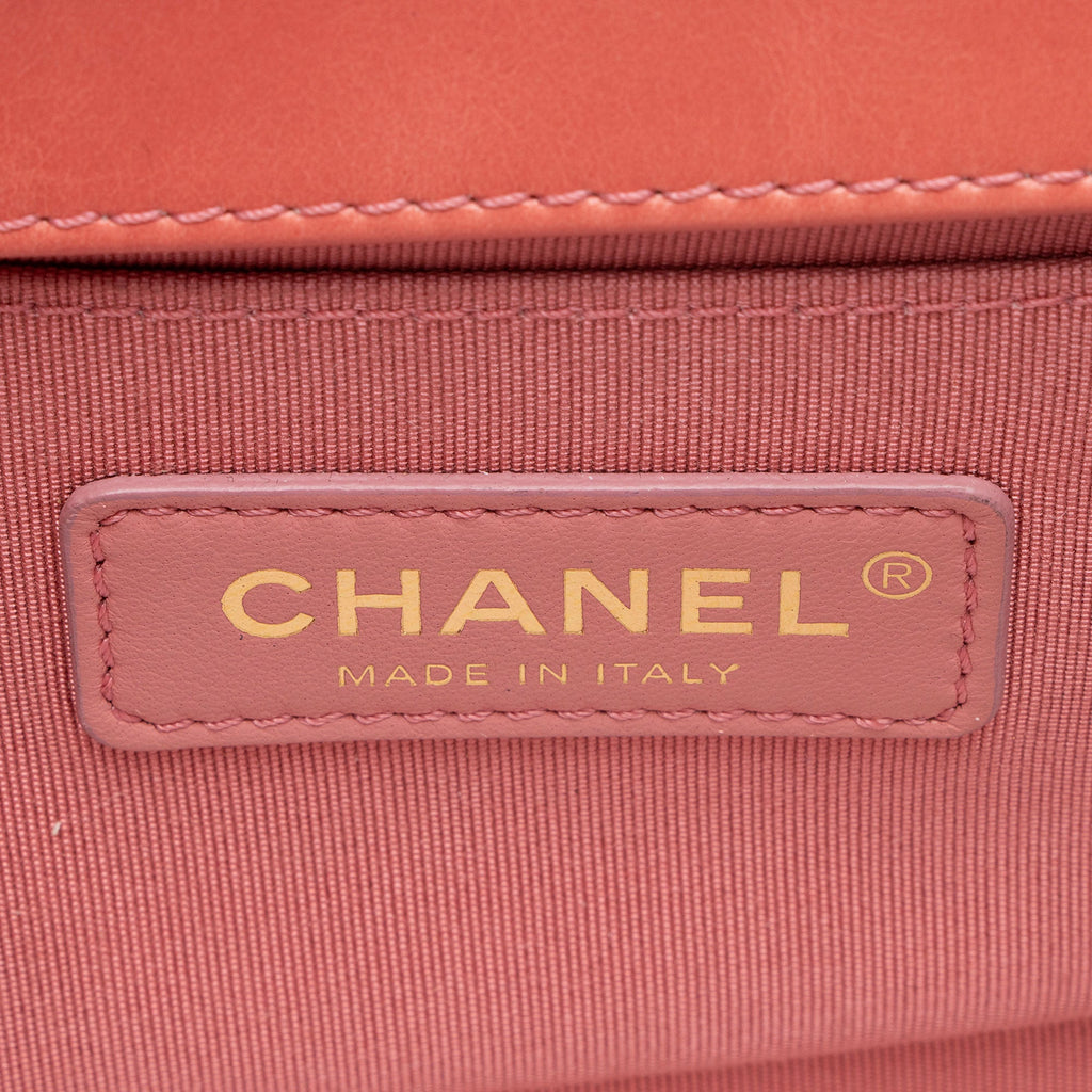 Chanel Shearling Calfskin Small Boy Bag