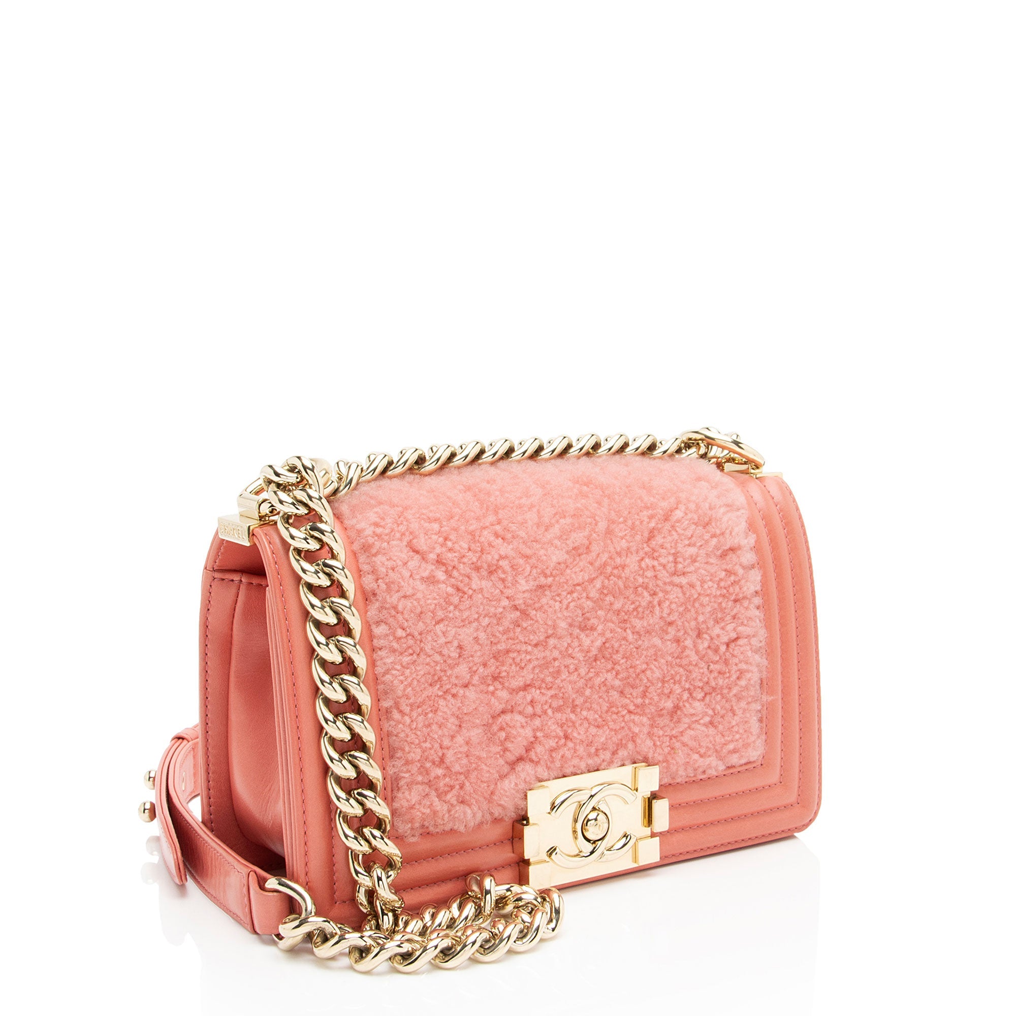 Chanel Shearling Calfskin Small Boy Bag