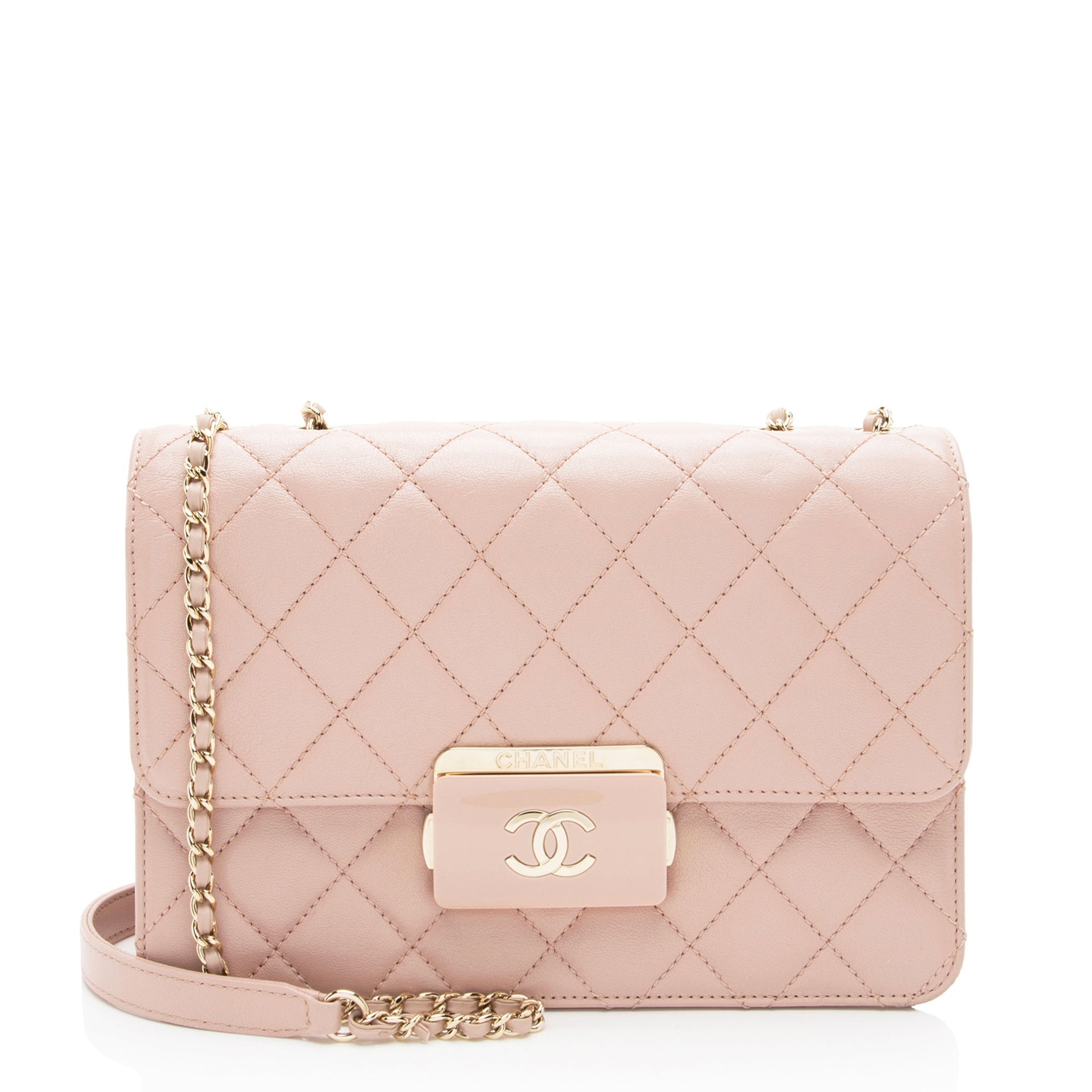 Chanel Sheepskin Beauty Lock Small Flap Bag