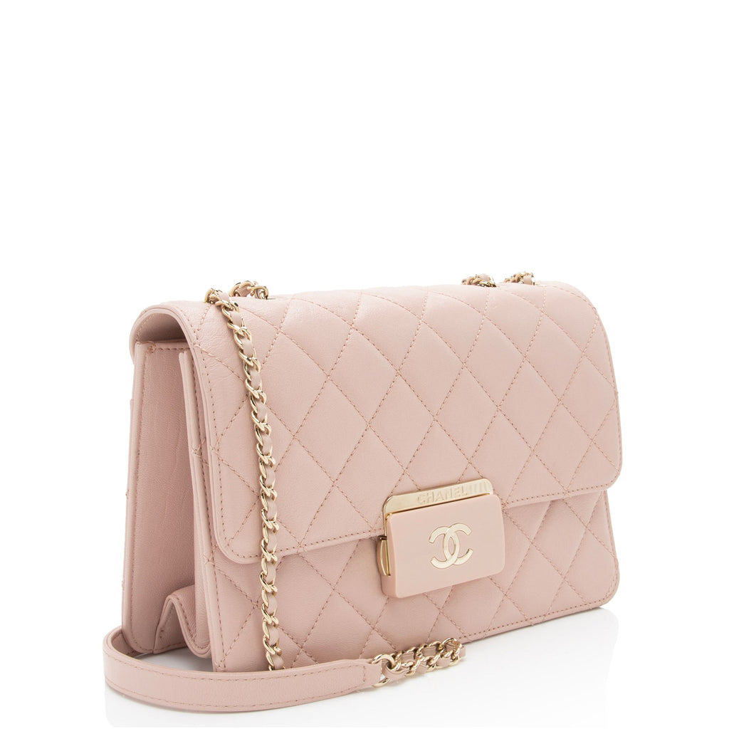 Chanel Sheepskin Beauty Lock Small Flap Bag