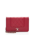 Chanel Sheepskin Mademoiselle Vintage Wallet on Chain