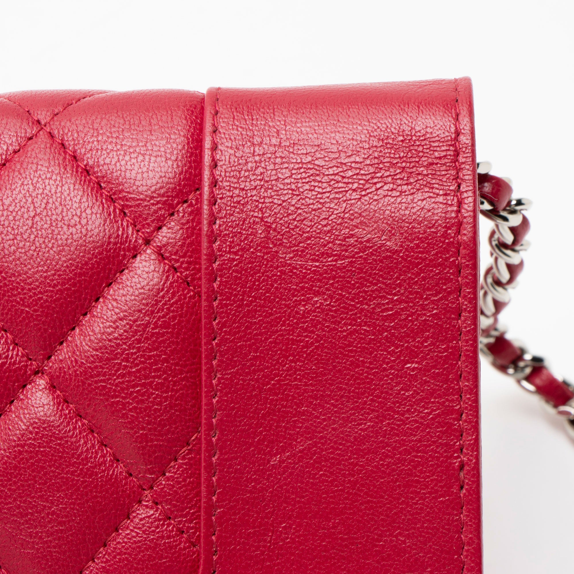 Chanel Sheepskin Mademoiselle Vintage Wallet on Chain