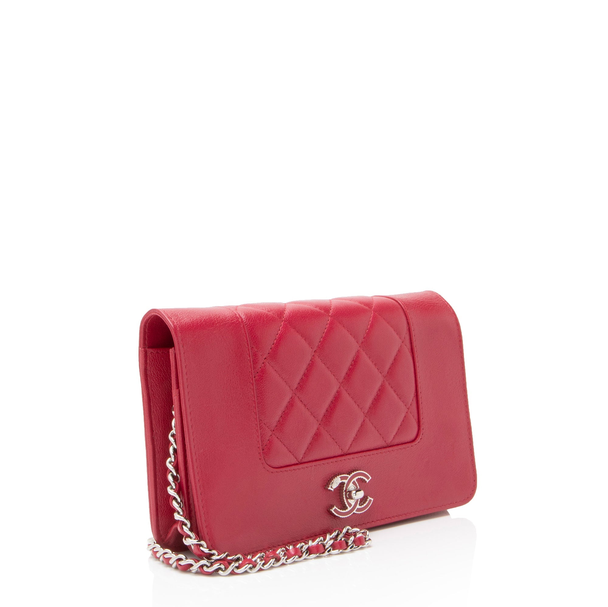 Chanel Sheepskin Mademoiselle Vintage Wallet on Chain