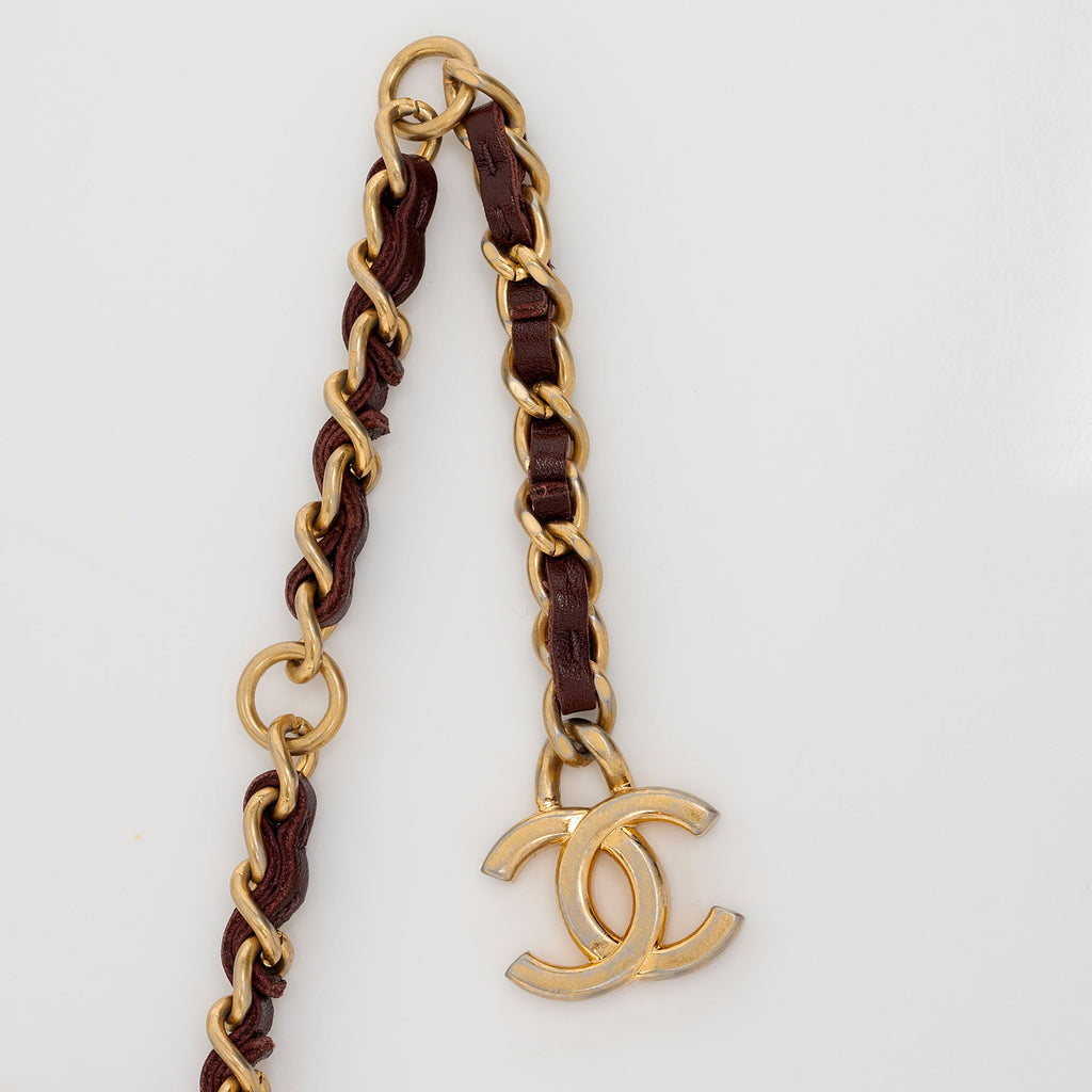 Chanel Shiny Aged Calfskin Flap Belt Bag (SHF-lqkDBp)