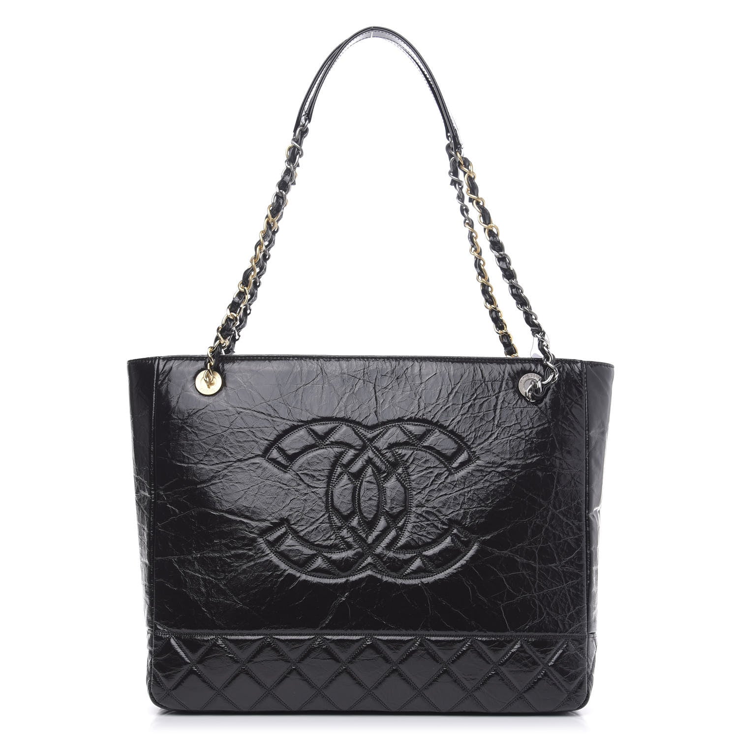 Chanel Shiny Aged Calfskin Quilted Bag