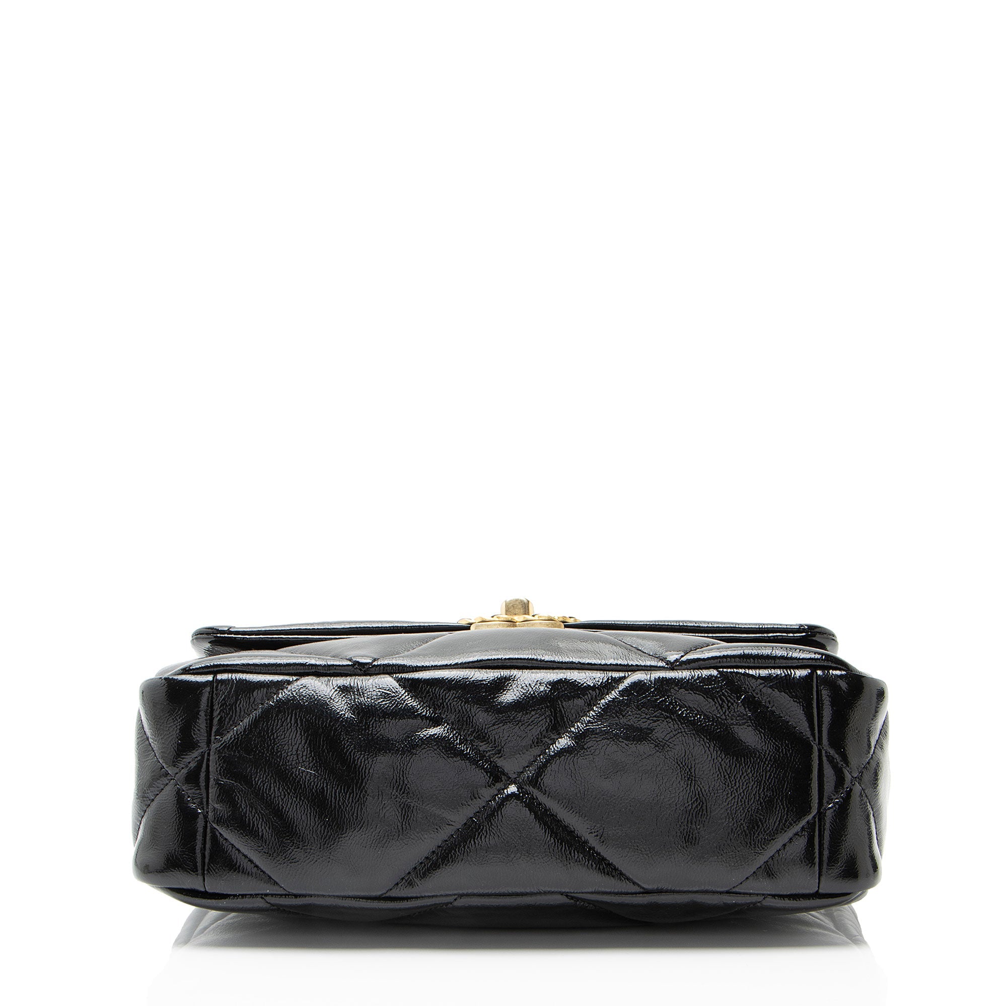 Chanel Shiny Crumpled Calfskin 19 Medium Flap Shoulder Bag
