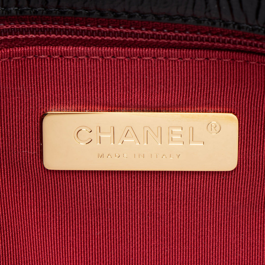Chanel Shiny Crumpled Calfskin 19 Medium Flap Shoulder Bag