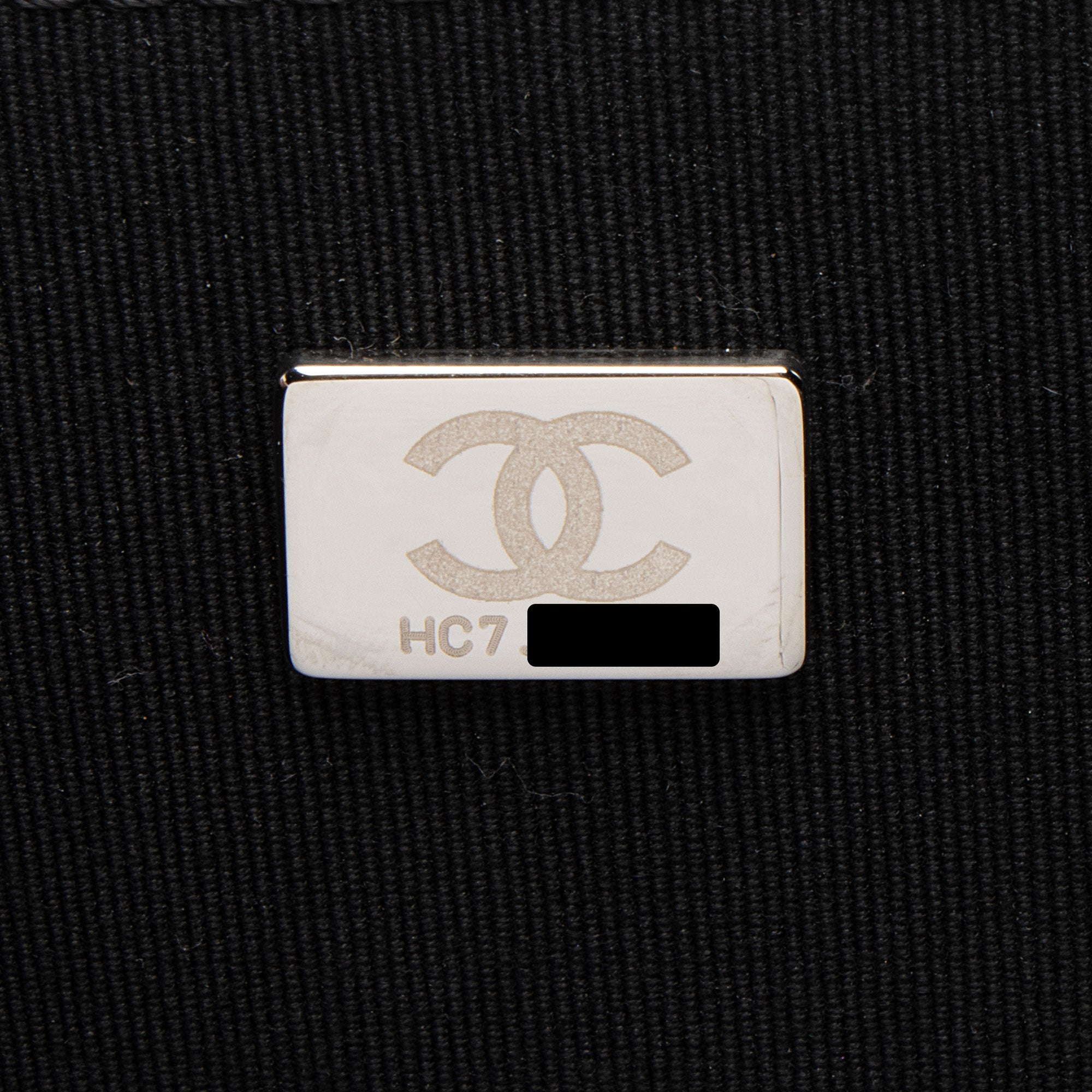 Chanel Shiny Crumpled Calfskin So Black Double You Flap Bag