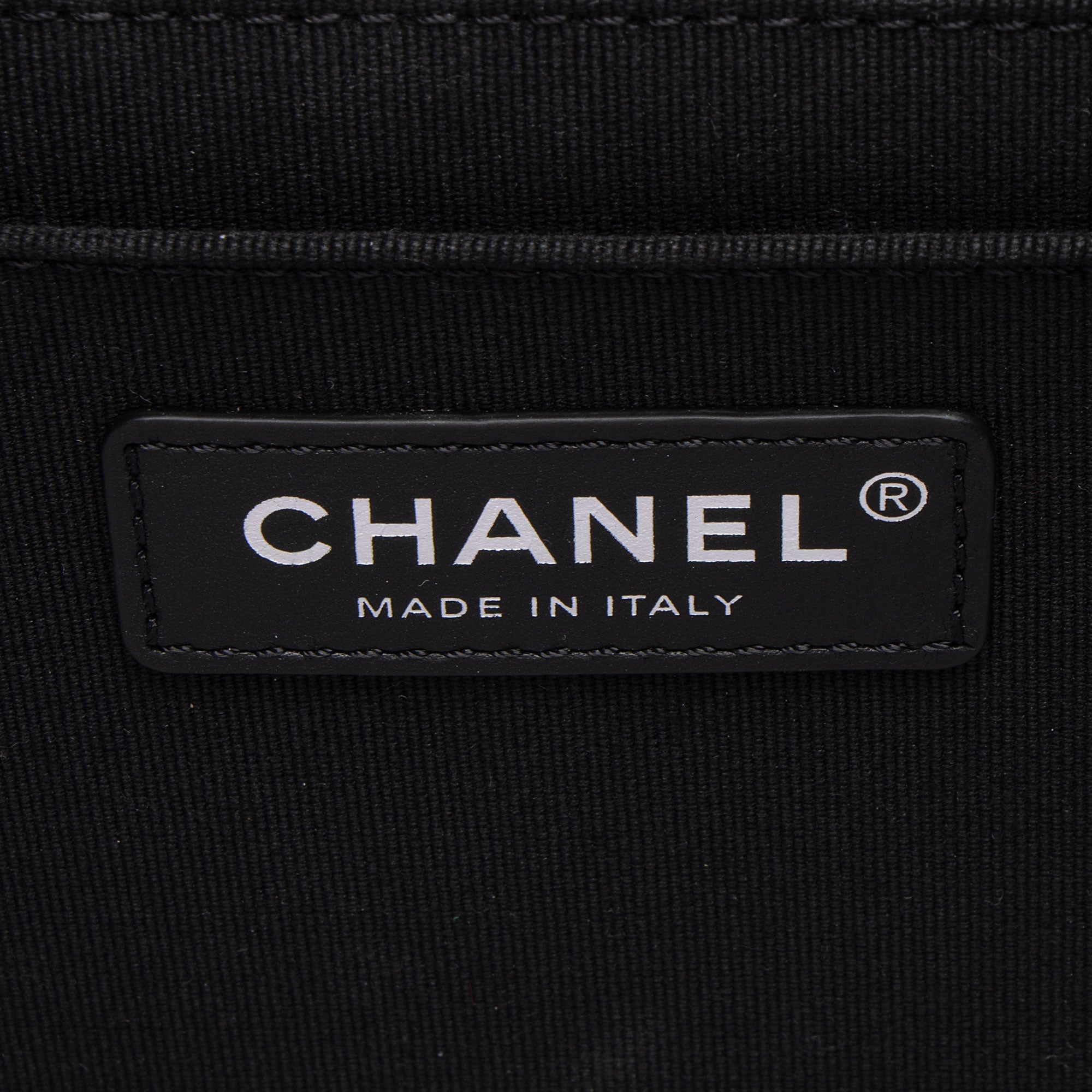 Chanel Shiny Crumpled Calfskin So Black Double You Flap Bag