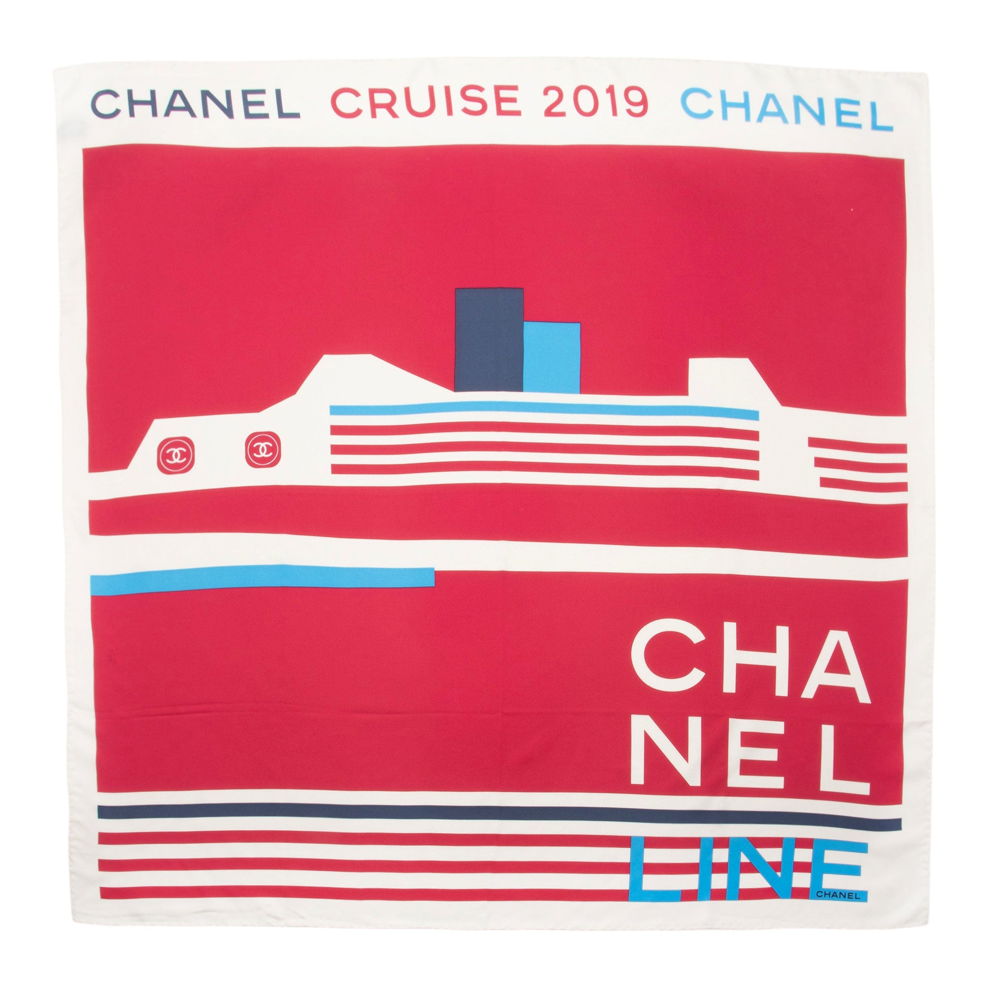 Chanel Silk Cruise 90cm Scarf (SHF-pYpqtW)