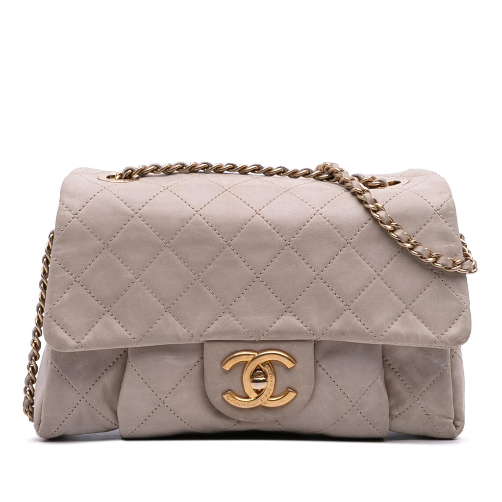 Chanel Small Aged Calfskin Chic Quilt Flap