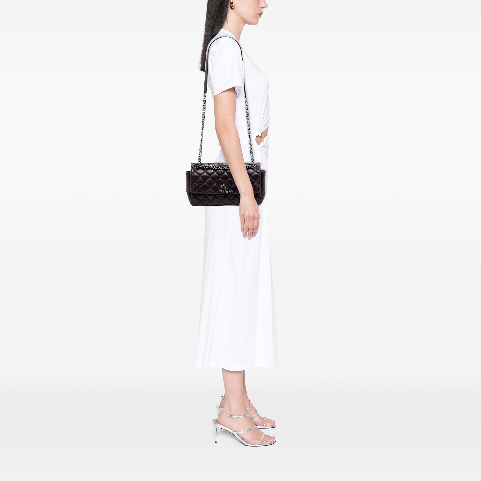 Chanel Small Aged Calfskin Lady Pearly Flap