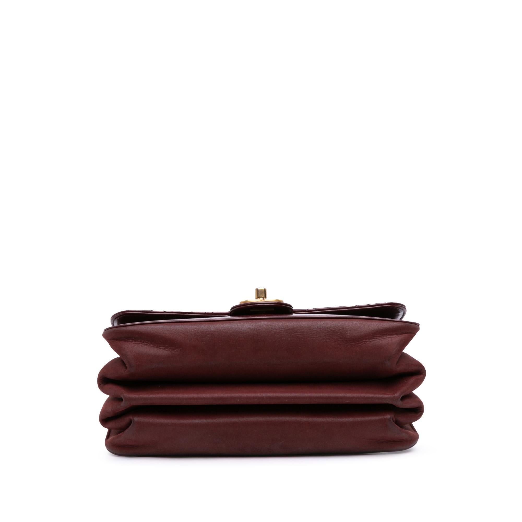 Chanel Small Aged Calfskin Straight Lined Flap