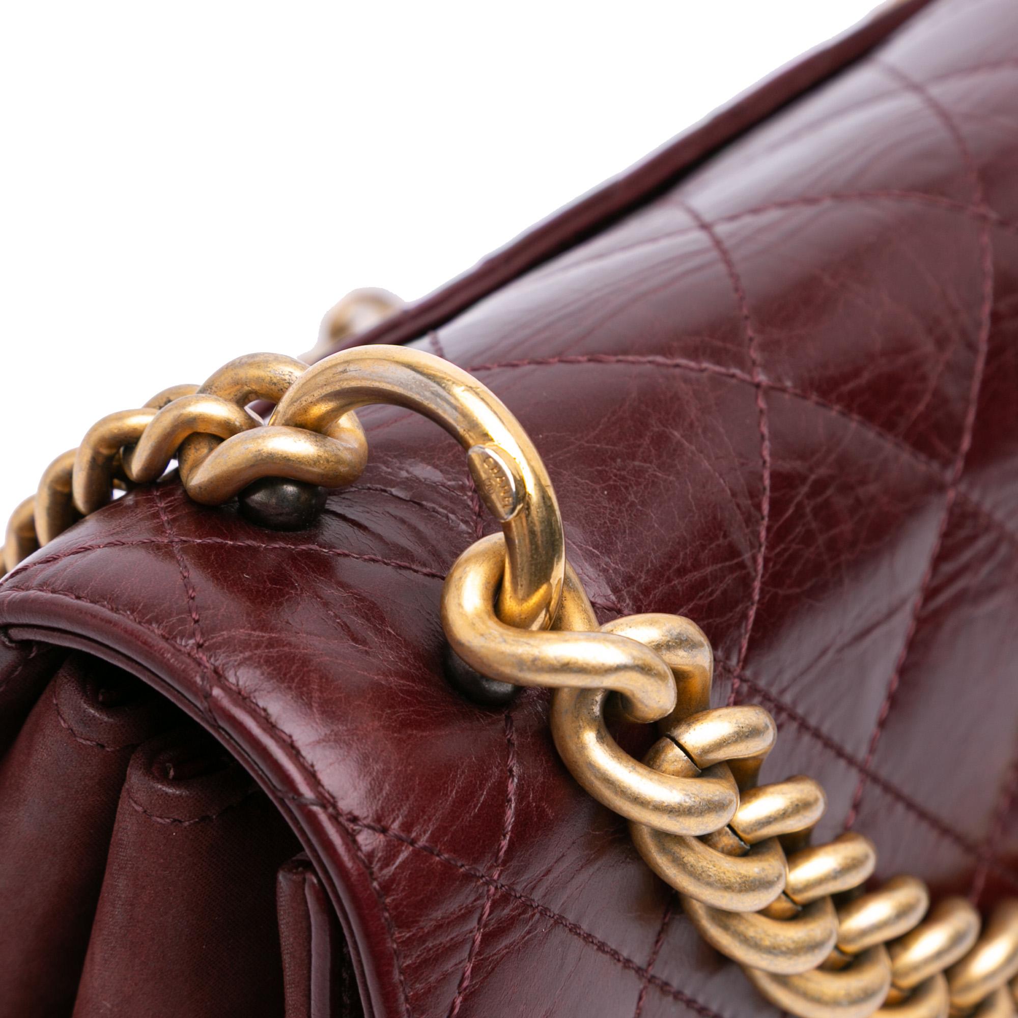 Chanel Small Aged Calfskin Straight Lined Flap