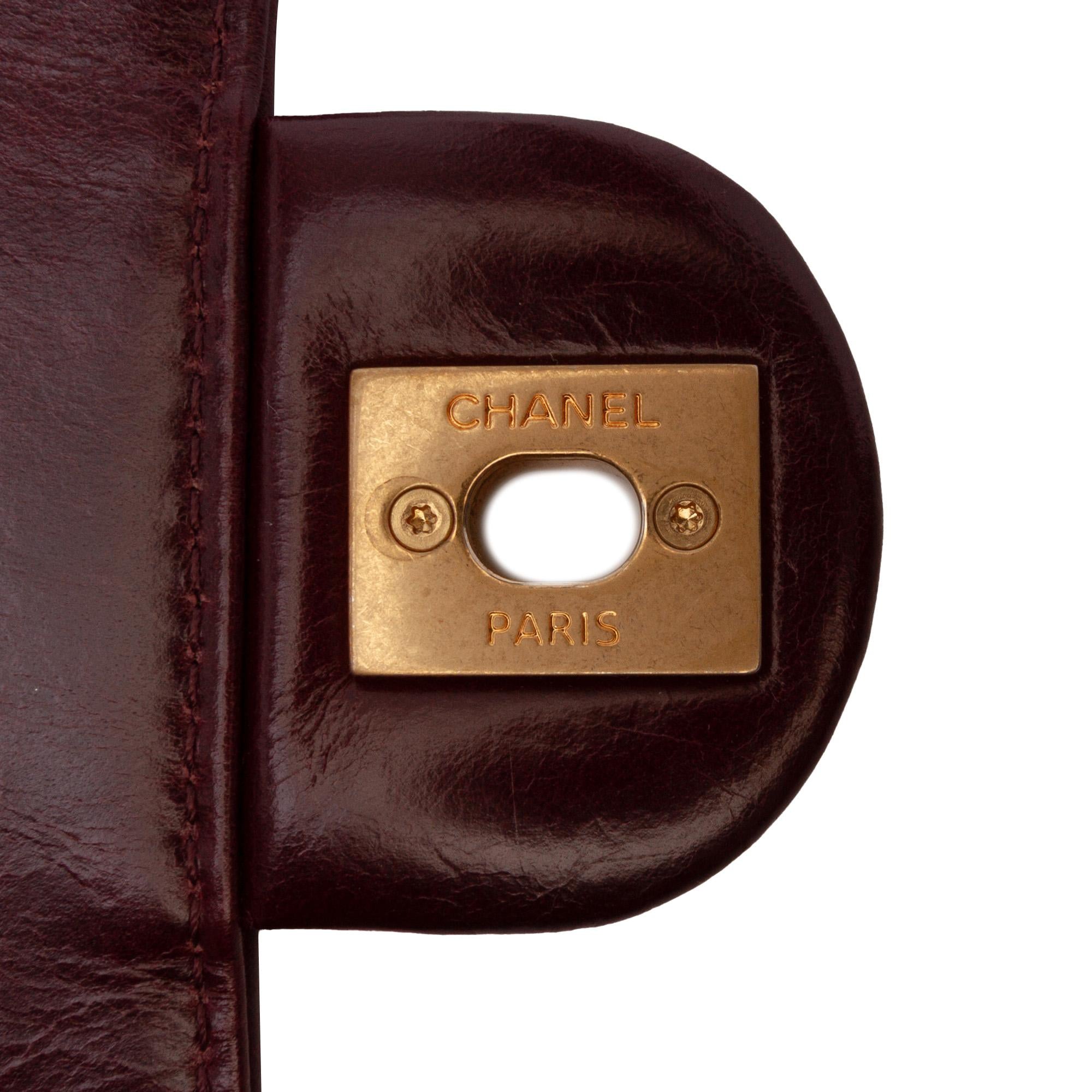 Chanel Small Aged Calfskin Straight Lined Flap