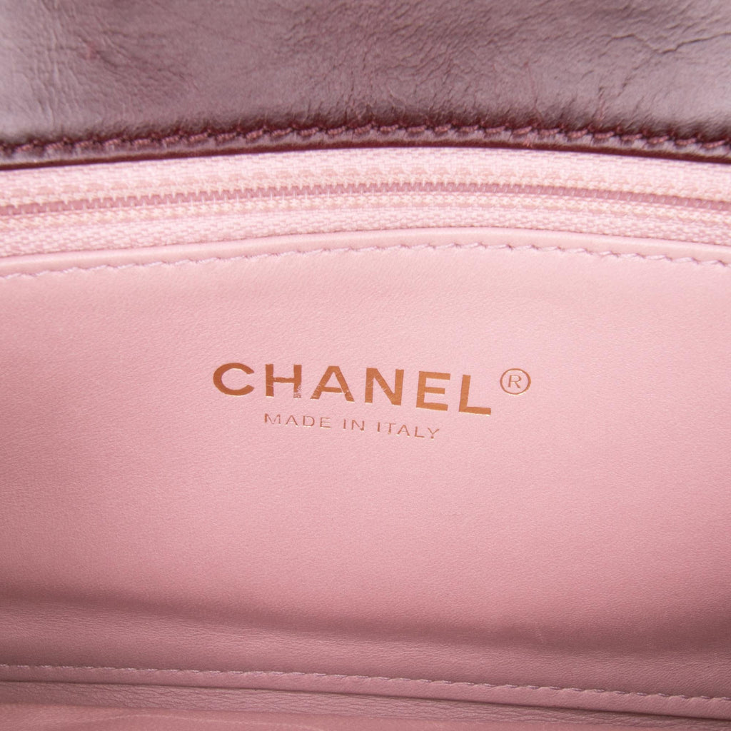 Chanel Small Aged Calfskin Straight Lined Flap
