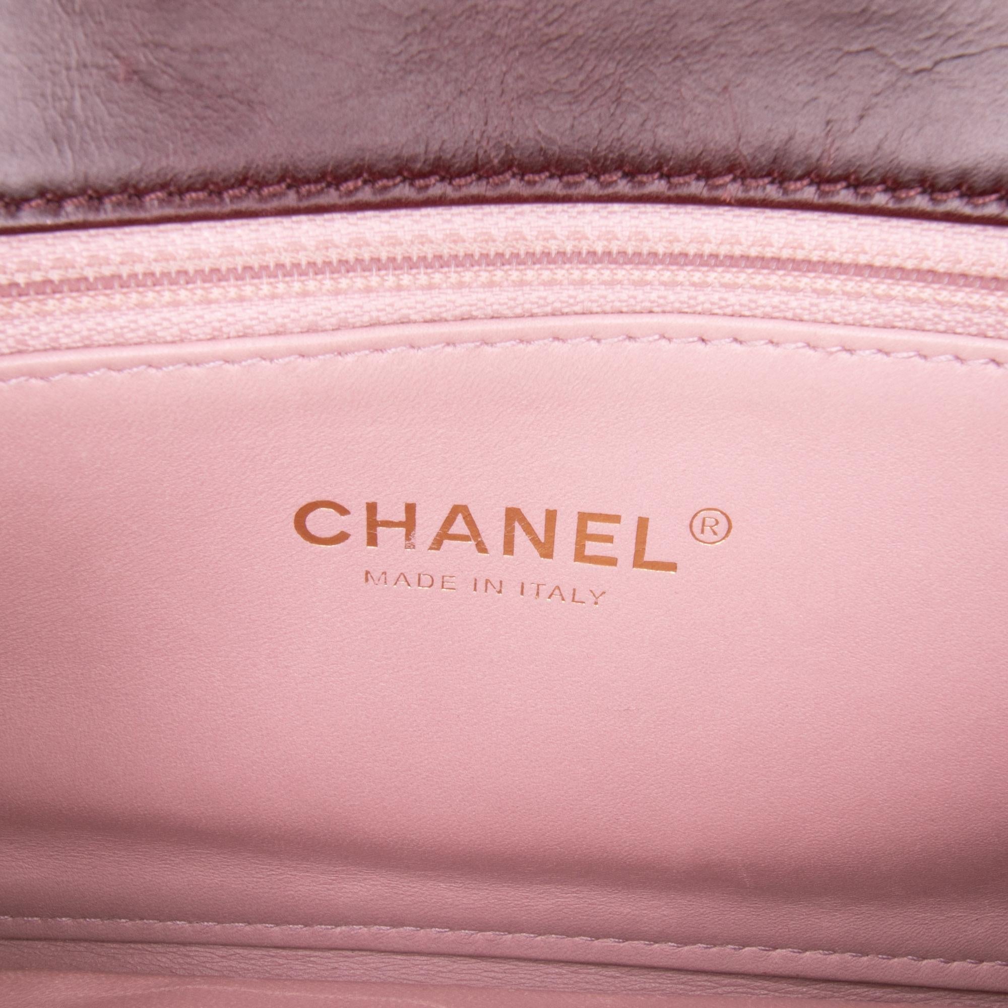 Chanel Small Aged Calfskin Straight Lined Flap