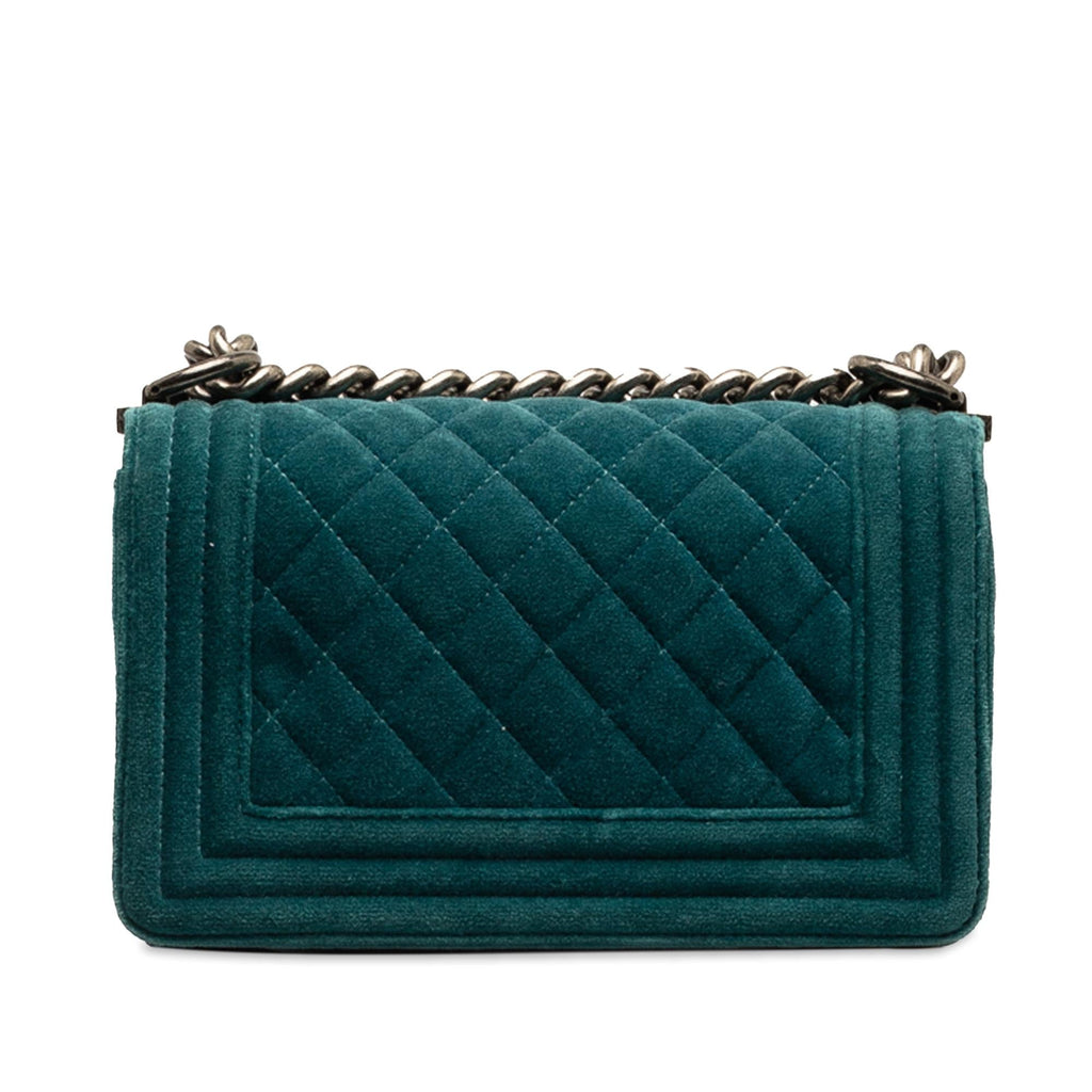 Chanel Small Boy Velvet Flap Bag (SHG-aOeYnm)