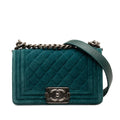 Chanel Small Boy Velvet Flap Bag (SHG-aOeYnm)
