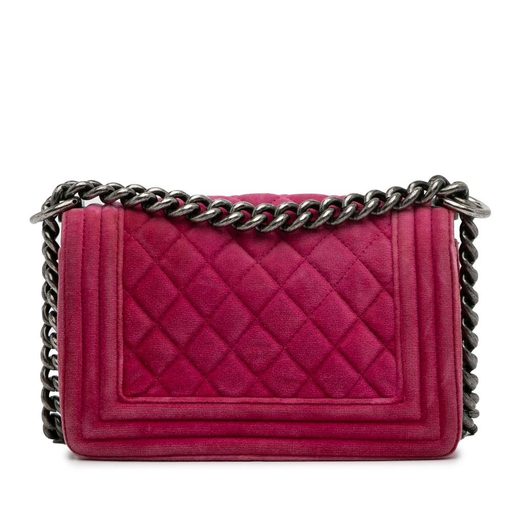 Chanel Small Boy Velvet Flap Bag (SHG-p1JjYJ)