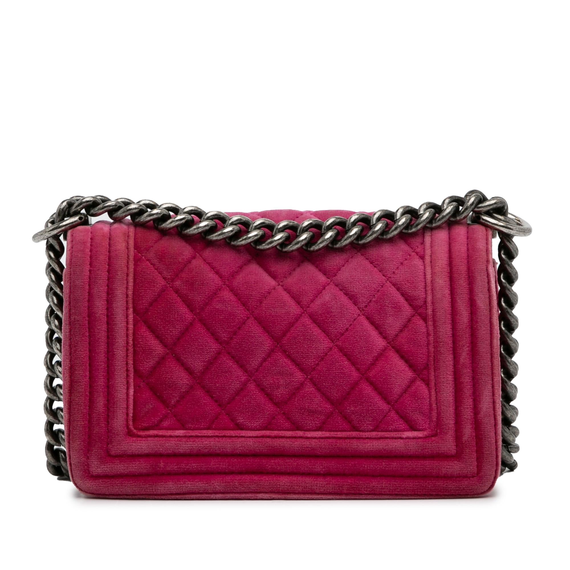 Chanel Small Boy Velvet Flap Bag (SHG-p1JjYJ)