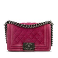 Chanel Small Boy Velvet Flap Bag (SHG-p1JjYJ)