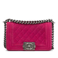 Chanel Small Boy Velvet Flap Bag (SHG-HrRb7c)