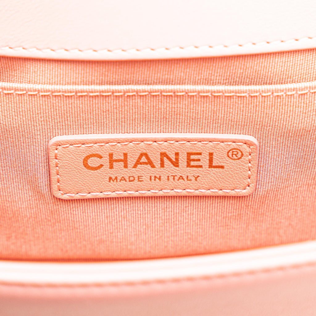 Chanel Small Braided Chevron Boy Flap (SHG-f3tD92)