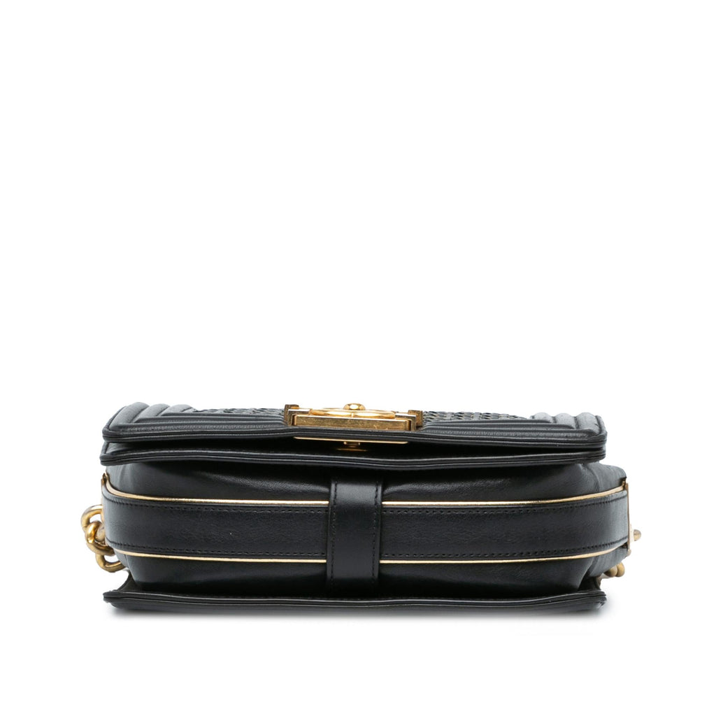 Chanel Small Braided Sheepskin Boy Flap (SHG-3XvapB)