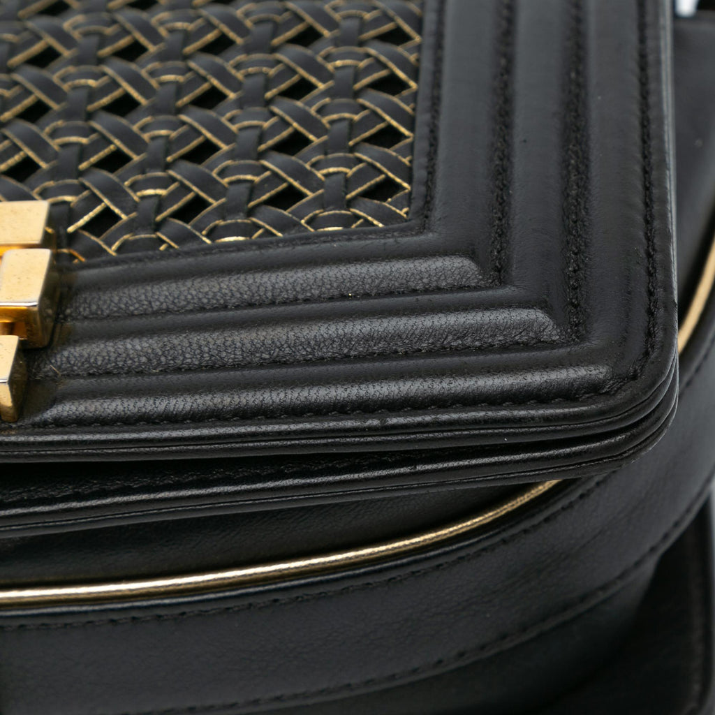 Chanel Small Braided Sheepskin Boy Flap (SHG-3XvapB)